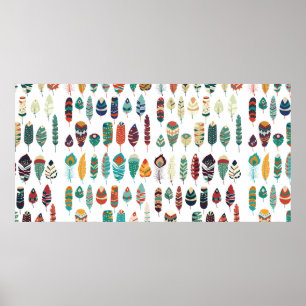 Insamling av boho vintage-stammen poster