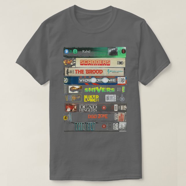 Insamling av Cronenberg VHS T Shirt (Design framsida)