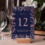 Insamling av elegant Navy & Ro Guld Blommigt Bröll Bordsnummer<br><div class="desc">Fira i stil med dessa moderna och mycket trendig bröllop-kort för bordsnummer. Utformningen är enkel att anpassa med din egen formulering och dina gäster blir glada när de ser dessa fantastiska bordsnummer. Matchande objekt finns i samlingen. *** HUR DU ORDER *** Anpassa och lägg till varje bordsnummer-kort i kundvagnen, en...</div>