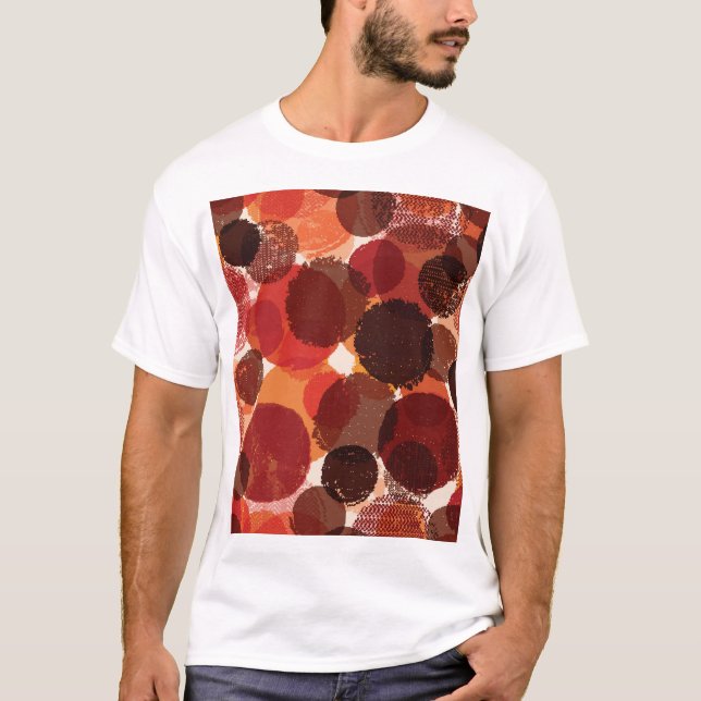 Insamling av färglöst Mönster i abstrakt T Shirt (Framsida)