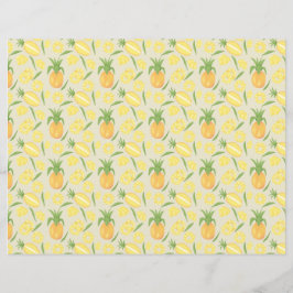 Insamling av frukt i Basket Mönster - Ananas