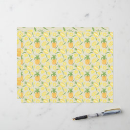 Insamling av frukt i Basket Mönster - Ananas