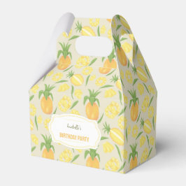 Insamling av frukt i Basket Mönster - Ananas Presentaskar