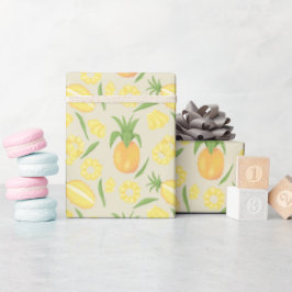 Insamling av frukt i Basket Mönster - Ananas Presentpapper