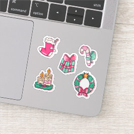 Insamling av god jul klistermärken