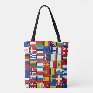 Insamling av internationell Flagga Tygkasse