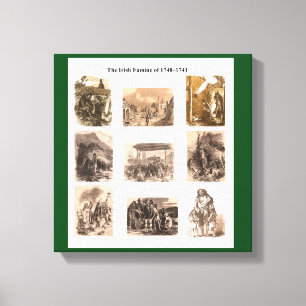 Insamling av Irish Famine bild för inslagna canva