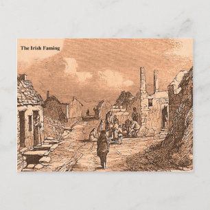 Insamling av Irish Famine bild för vycard Vykort