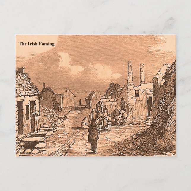 Insamling av Irish Famine bild för vycard Vykort (Framsida)