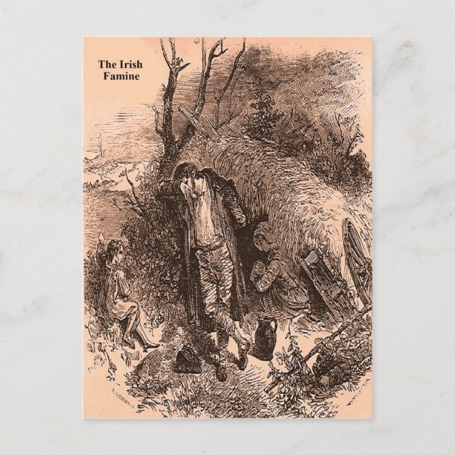 Insamling av Irish Famine bild för vycard Vykort (Framsida)