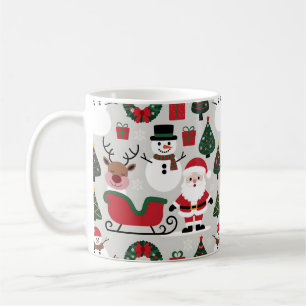 Insamling av jultomte Mönster Kaffemugg