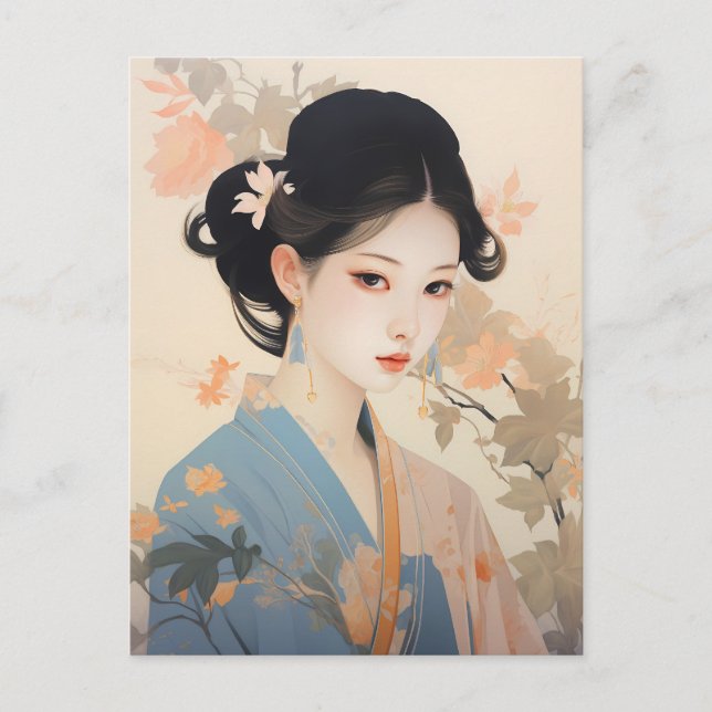 Insamling av kinesiska kvinnor vykort (Framsida)