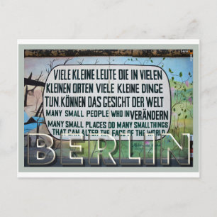 Insamling av konst i Berlin Wall street - 1 av 7 Vykort