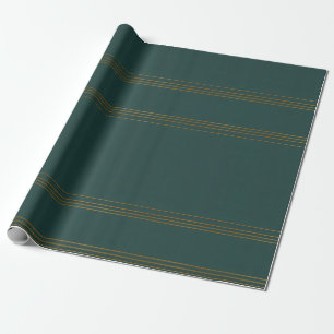 Insamling av lyxur Linen Popular Grönt Guld Strukt Presentpapper