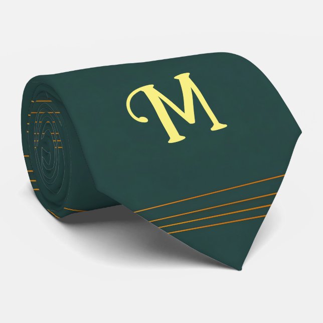 Insamling av lyxur Linen Popular Grönt Guld Strukt Slips (Rullad)