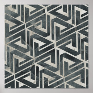 Insamling av Neutralt - geometrisk Poster
