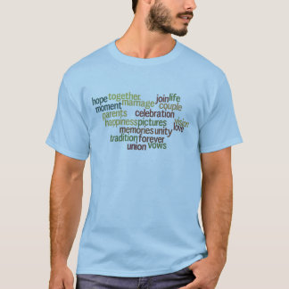 Insamling av Ord i giftermål (Bröllop) T-shirt