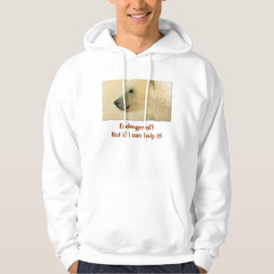 Insamling av polar Bear Porträtt Hoodie