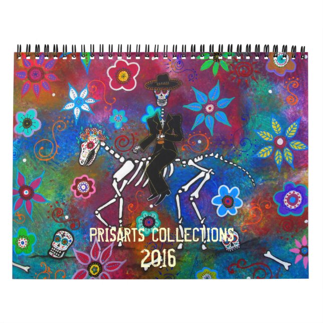 INSAMLING AV PRISARTER I day of the dead Kalender (Omslag)