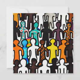 Insamling av rasjämlikhet julkort