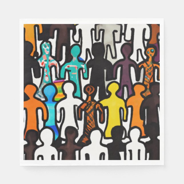 Insamling av rasjämlikhet pappersservett (Framsidan)