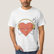 Insamling av Red Tecknad Heart Music Illustration
