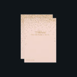 Insamling av  Rosa & Glam Guld Confetti Bröllop Rådkort<br><div class="desc">Lägg till ett glam till bröllop med dessa rådgivningskort för rosa och guld. Den enkla men ändå snyggt-utformningen gör det möjligt för dina gäster att skriva ett meddelande om råd till dig för behålla och att under flera år läsa upp det för komen. Ordalydelsen är lätt att anpassa så att...</div>