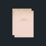 Insamling av  Rosa & Glam Guld Confetti Bröllop Rådkort<br><div class="desc">Lägg till ett glam till bröllop med dessa rådgivningskort för rosa och guld. Den enkla men ändå snyggt-utformningen gör det möjligt för dina gäster att skriva ett meddelande om råd till dig för behålla och att under flera år läsa upp det för komen. Ordalydelsen är lätt att anpassa så att...</div>