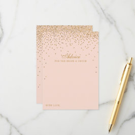Insamling av  Rosa & Glam Guld Confetti Bröllop Rådkort
