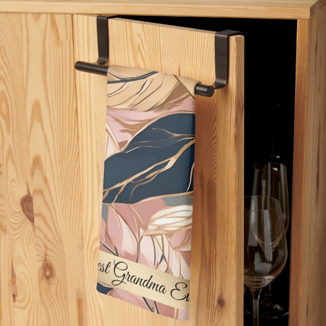 Insamling av  Rosa Guld Modern Boho Löv Collection Kökshandduk (Thirds Fold)