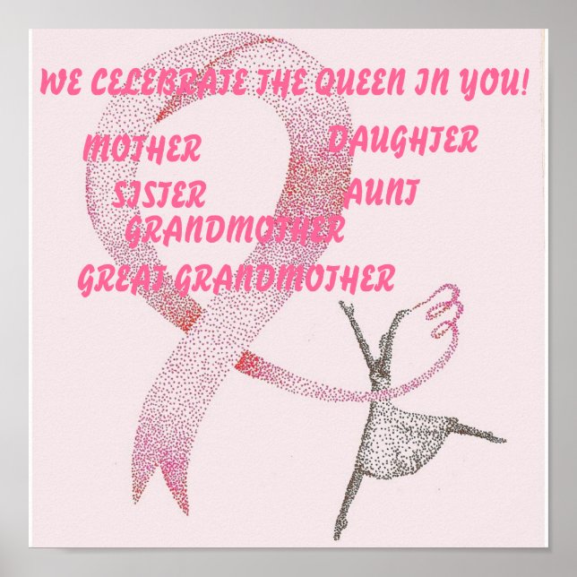 INSAMLING AV rosa PRINCESS Poster (Framsidan)