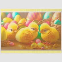 Insamling av små Påsk-Chickar med 3 Gulter