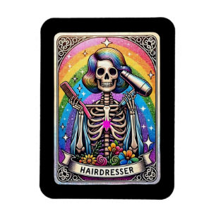 Insamling av Tarot Card-mottagare för hårfrisör Magnet