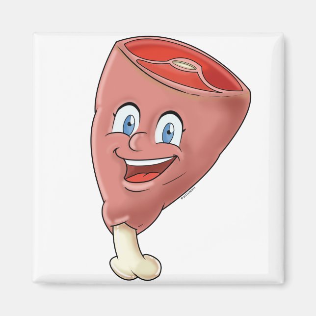 Insamling av Tecknad utfyllnadstecken | KÖTT Magnet (Framsidan)