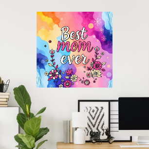 Insamling av Trendig för Gift Luxury Blommigt Poster