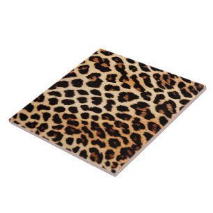 Insamling av Trendig för leopard Cat Animal Print Kakelplatta