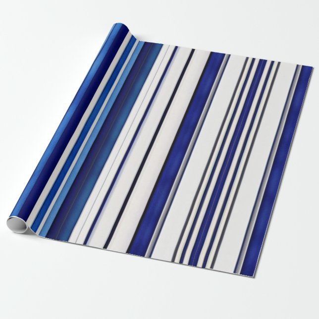 Insamling av Trendig Rand i sommarflottan Blue Boa Presentpapper (Utrullad)