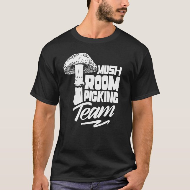 Insamling av väljare för svampplockteam t shirt (Framsida)