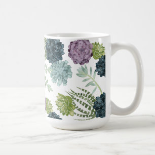 Insamling av växthälsa Succulated Mönster Kaffemugg