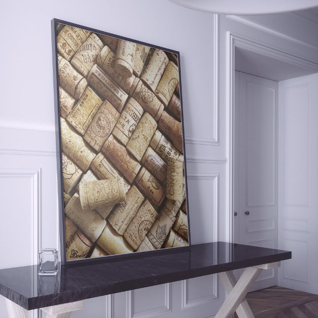 Insamling av vin Enthusiast Red and White Kork Poster (Skapare uppladdad)