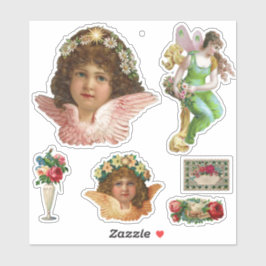 INSAMLING AV vintage EPHEMERA-KÄRNKORT Klistermärken