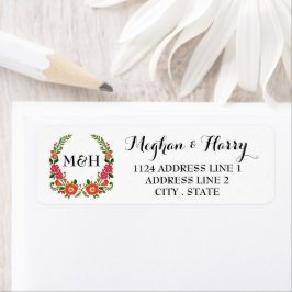 Insamlingen av den bohemiska sommaren Bröllop Returadress Etikett