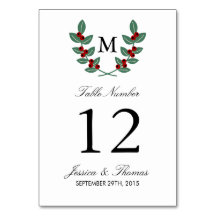 Insamlingen av Monogram Berry Bush Bröllop