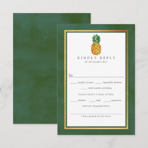 Insamlingen av tropiska ananas i Bröllop OSA Kort