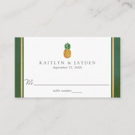 Insamlingen av tropiska ananas i Bröllop Placeringskort