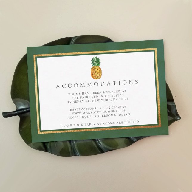 Insamlingen av tropiska ananas i Bröllop Tilläggskort (Skapare uppladdad)