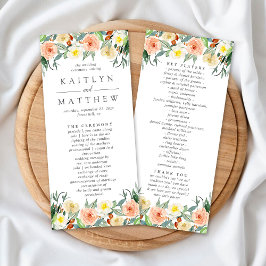 Insamlingen av Vår Blommar Bröllop Program