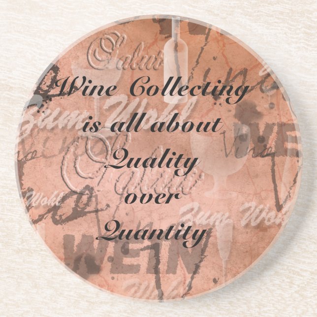 Insamlingen av vin handlar helt och hållet om kval underlägg sandsten (Framsidan)