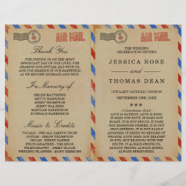 Insamlingen av Vintage Airmail Bröllop