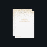 Insamlingen av Vintage Glam Guld Confetti Bröllop Rådkort<br><div class="desc">Lägg till ett glam till bröllop med de här guld-konfektyrkorten. Den enkla men ändå snyggt-utformningen gör det möjligt för dina gäster att skriva ett meddelande om råd till dig för behålla och att under flera år läsa upp det för komen. Ordalydelsen är lätt att anpassa så att dessa kort snabbt...</div>